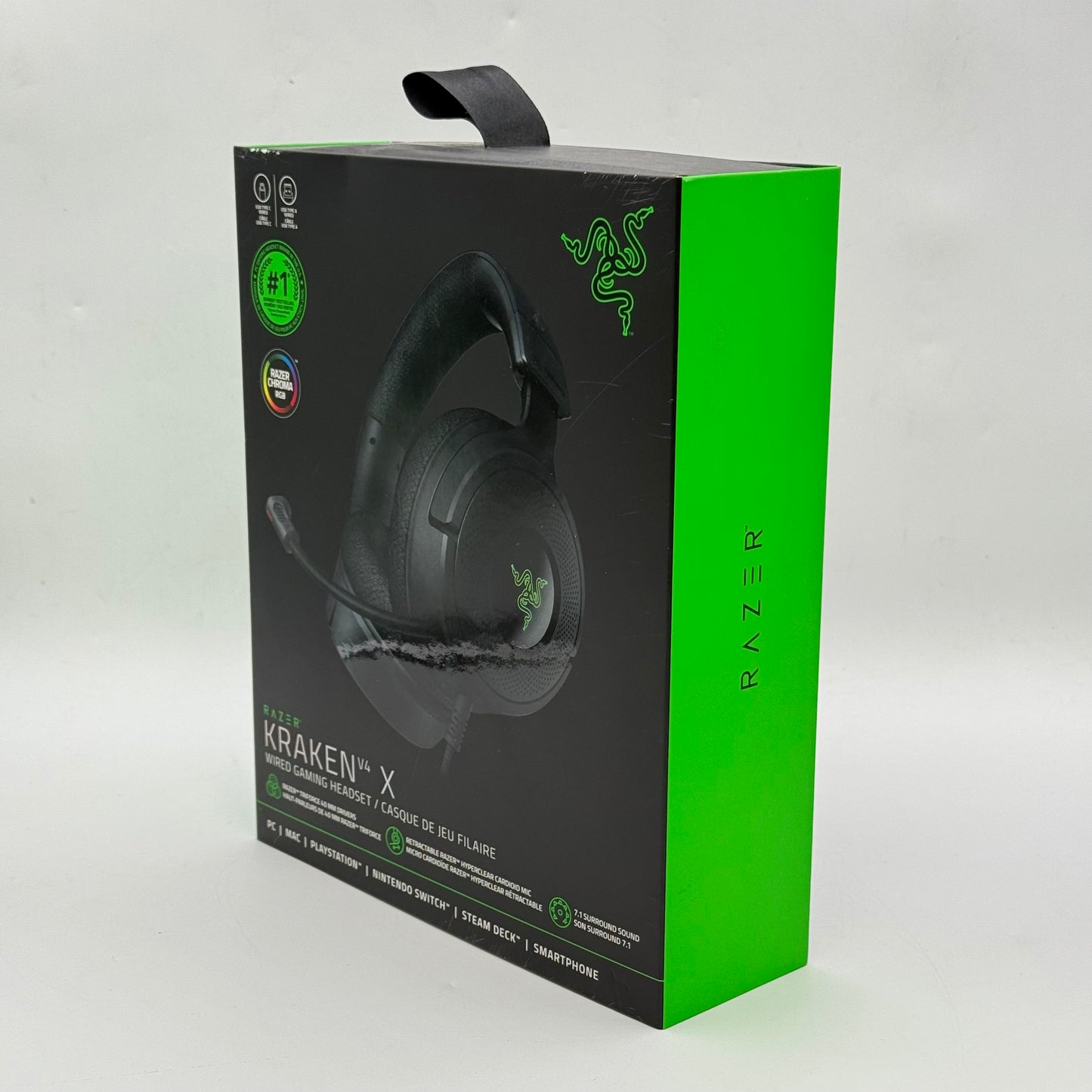 New Razer Kraken V4 X Wired Gaming Headset RZ04-05180100-R3U1 Black