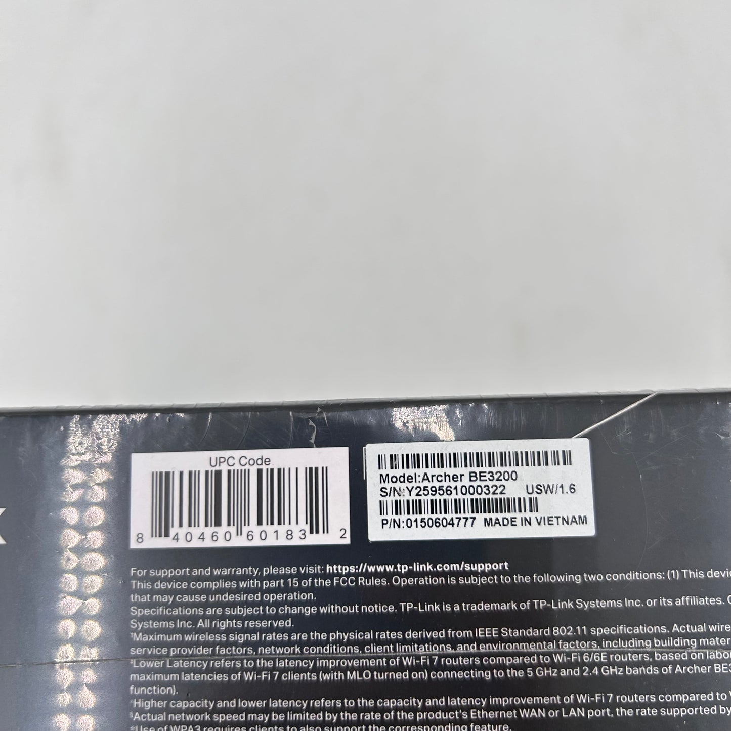 New TP-Link Archer BE3200 Dual-Band Wi-Fi Router 0150604777