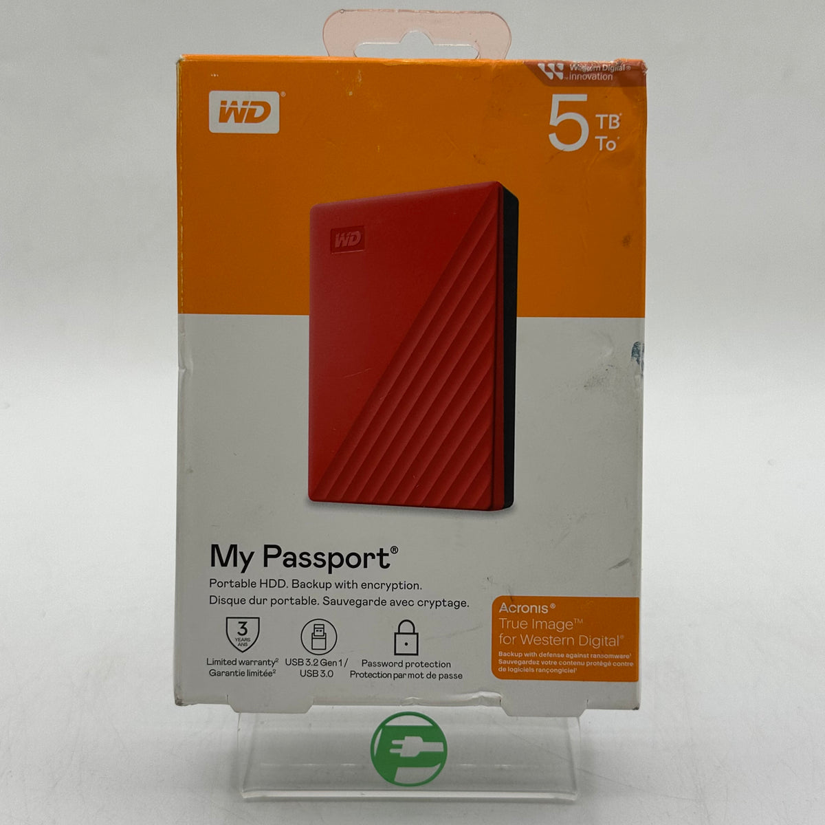 New Western Digital WD Portable My Passport 5TB USB 3.0 HDD WDBPKJ0050BRD-WESN