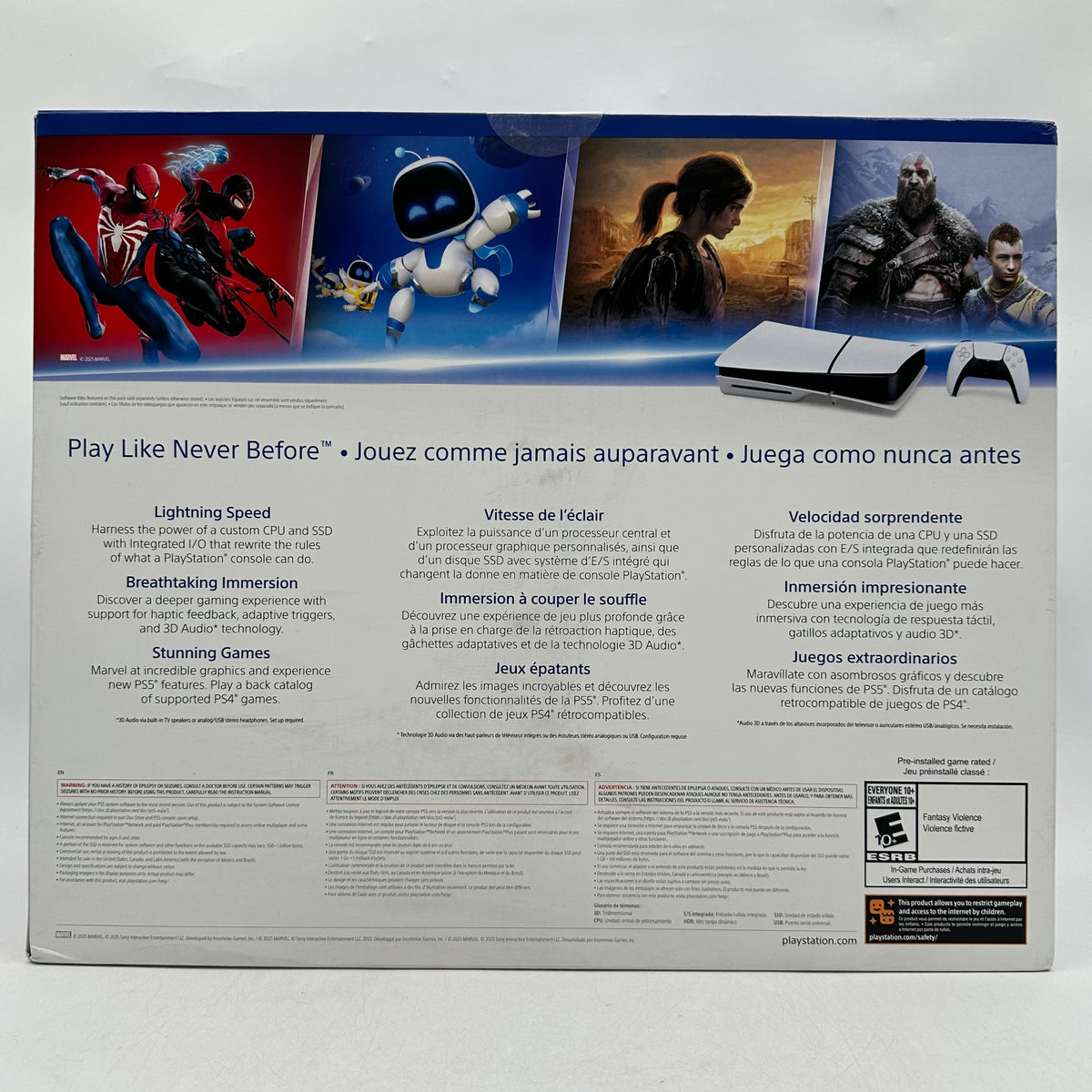 New Sony PlayStation 5 Slim Disc PS5 1TB White Console Gaming System CFI-2115