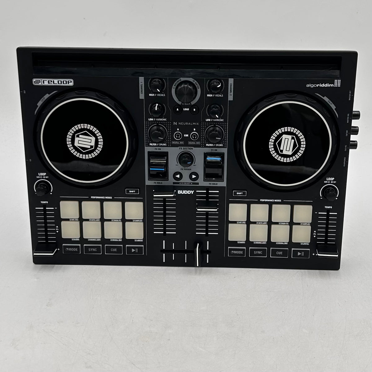 Reloop Buddy 2-Channel DJ Controller for iOS/ iPad OS/Android /Mac PC Black 
