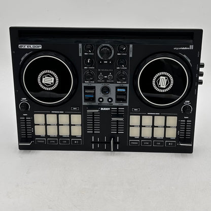 Reloop Buddy 2-Channel DJ Controller for iOS/ iPad OS/Android /Mac PC Black 