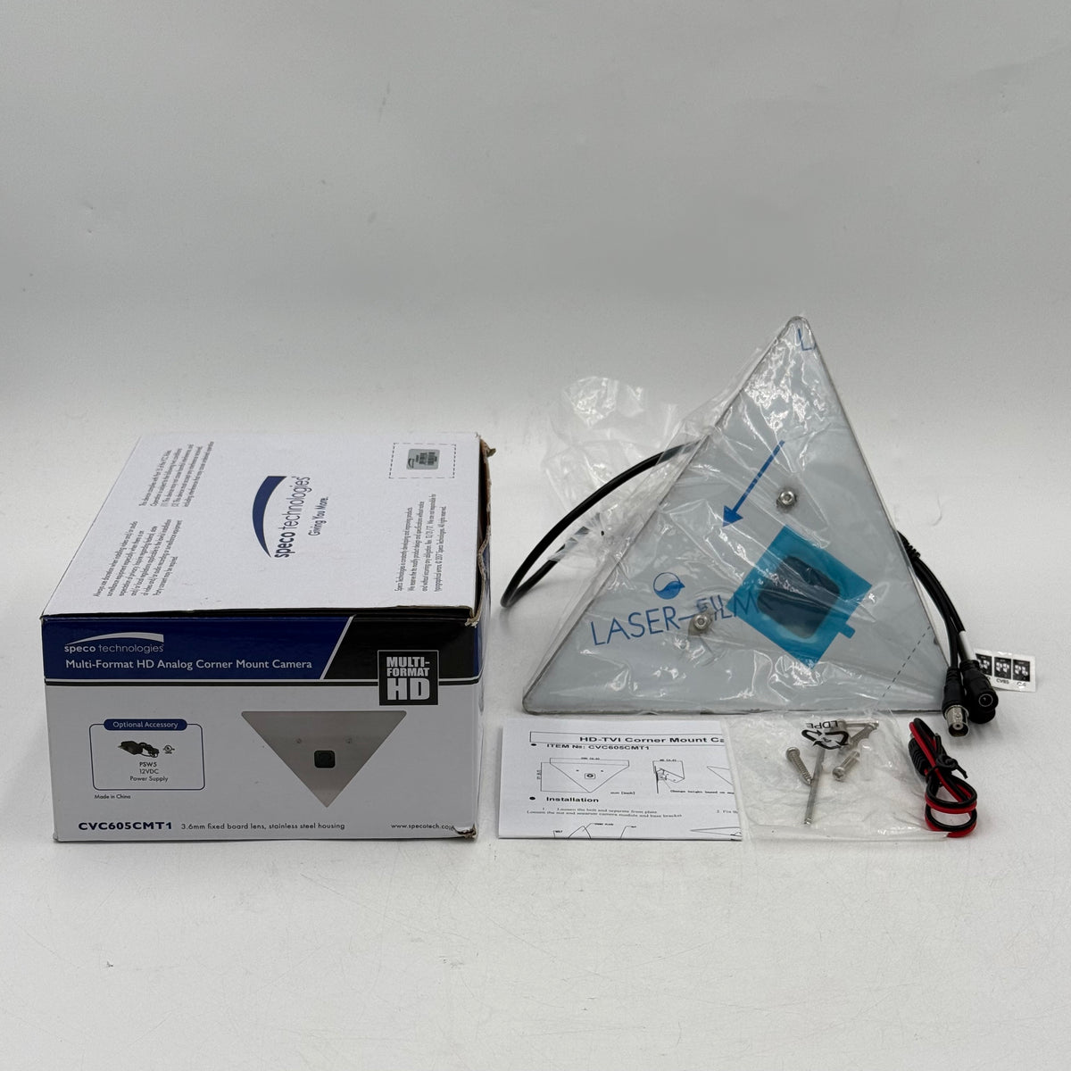 Speco Technologies Multi-Format HD Analog Corner Mount Camera CVC605CMT1