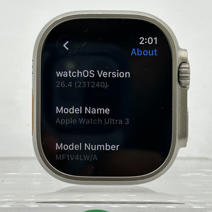 Unlocked Apple Watch Ultra 3 49MM Natural Titanium MF1V4LW/A