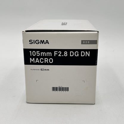 New Sigma Art Lens 105mm f/2.8  DG DN Macro For Sony E-Mount Fixed/Prime Lens
