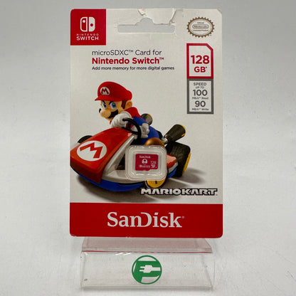 New SanDisk microSDXC Card for Nintendo Switch 128GB microSD SDSQXBO-128G-ATCZN