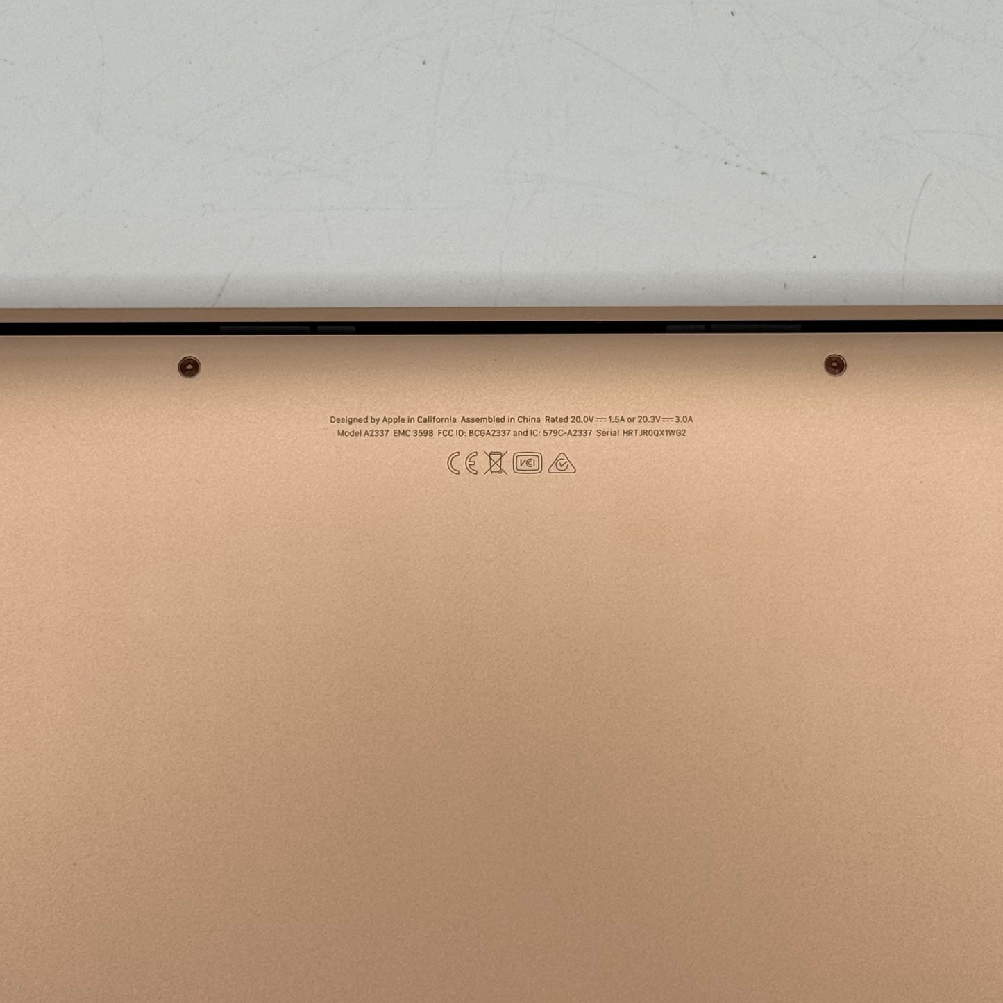 2020 Apple MacBook Air 13.3" M1 7C GPU 3.2GHz 8GB RAM 256GB SSD A2337