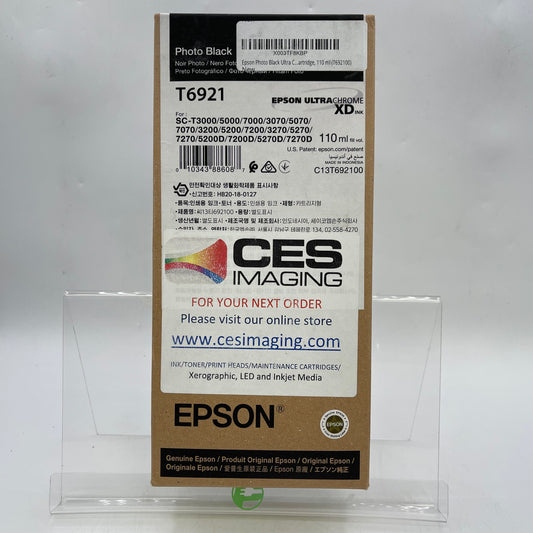 New Epson Ultra Chrome XD ink T6921 Photo Black Ink Cartridge