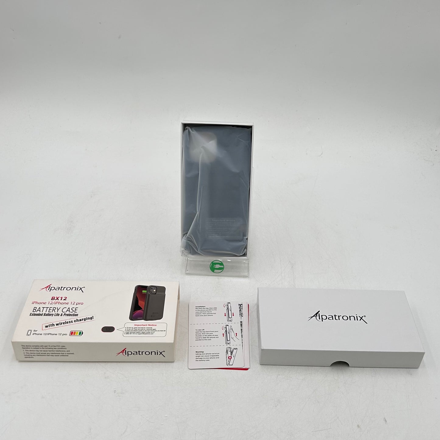 New Alpatronix BX12 Black Battery Case for iPhone 12,for iPhone 12 Pro 