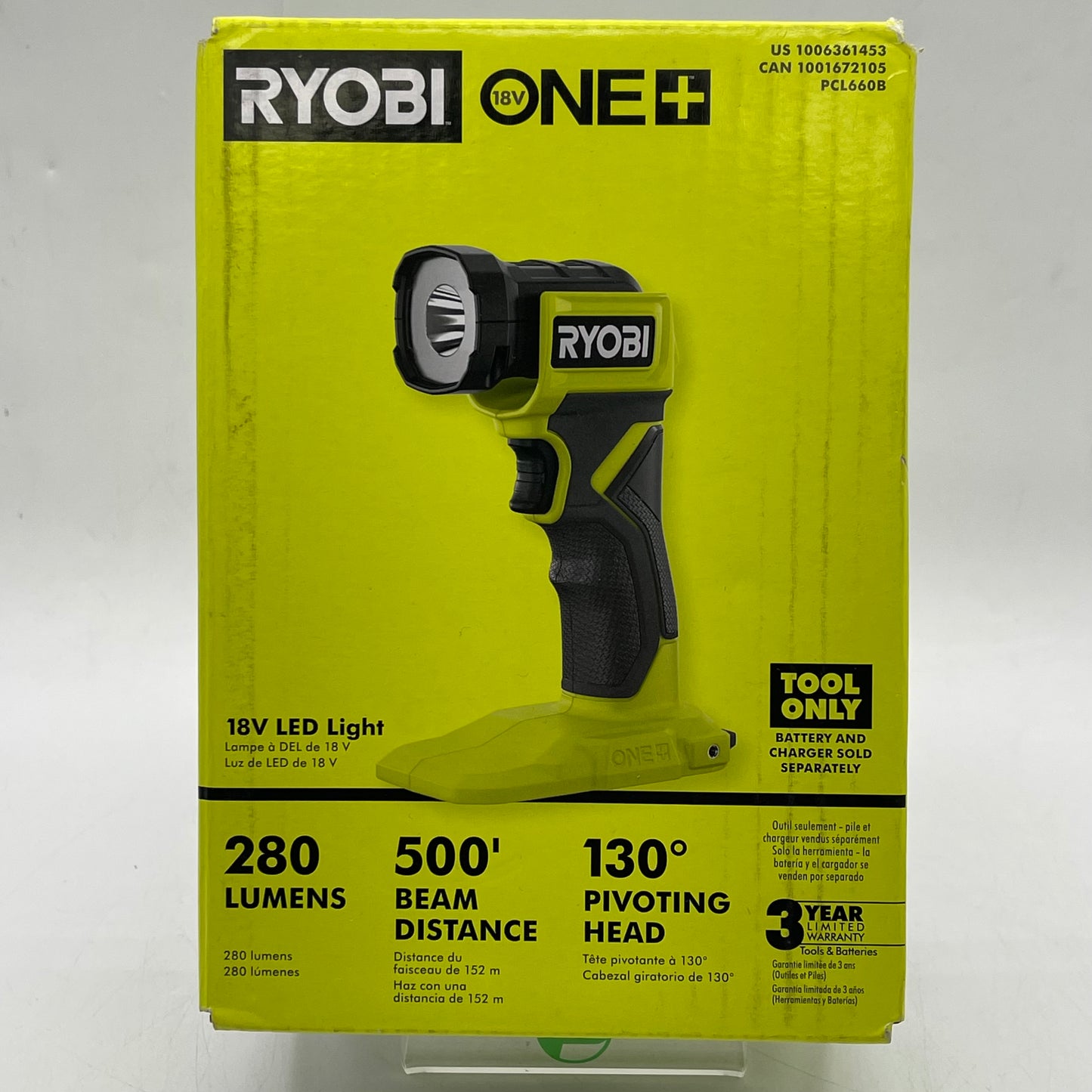 New Ryobi PCL660B 18V LED Light