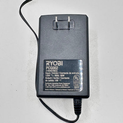Ryobi One+ PC6002 120V Class 2 Battery Charger + PBP002 18V Li-Ion Battery