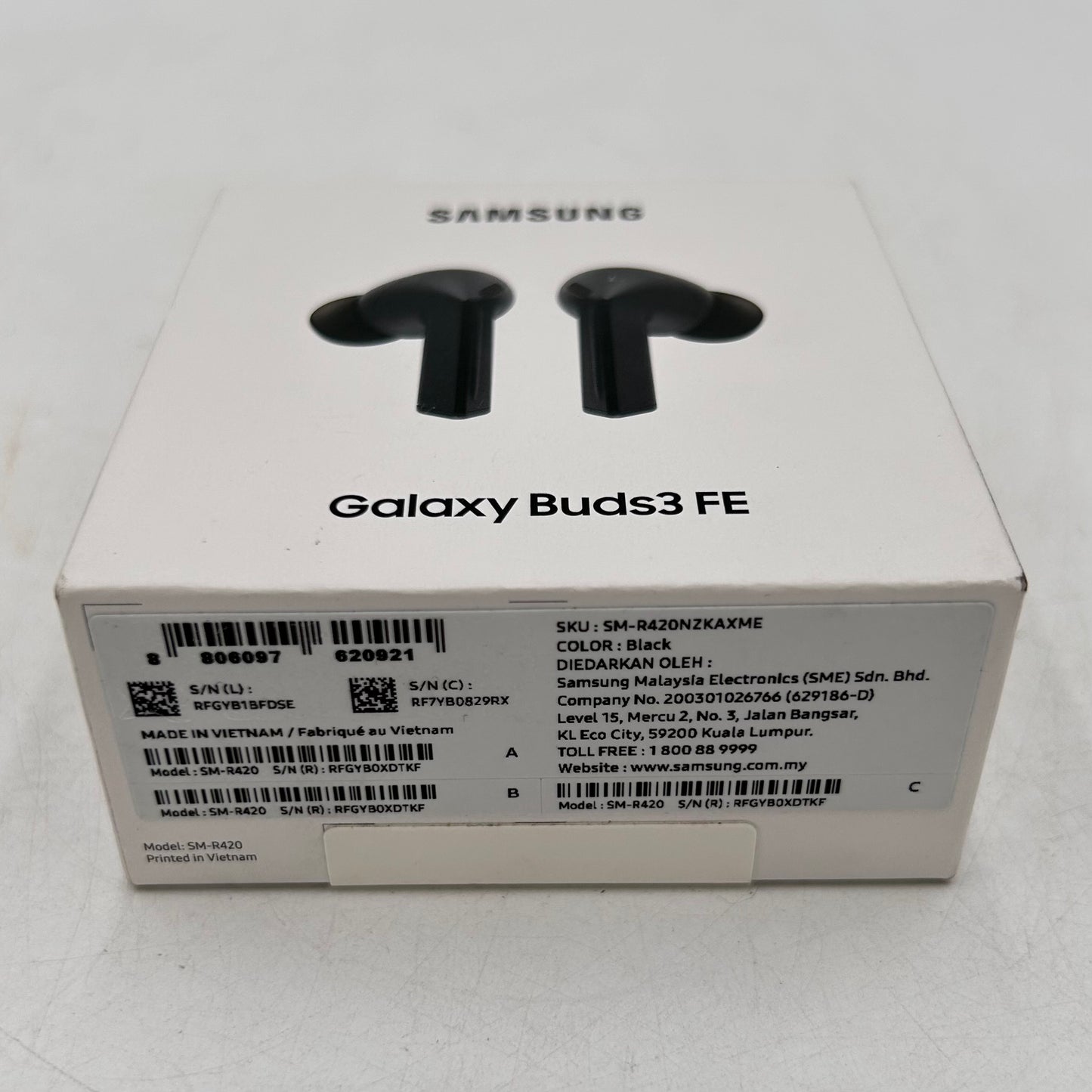 New Samsung Galaxy Buds3 FE SM-R420 Noise Cancelling Wireless Earbuds Black