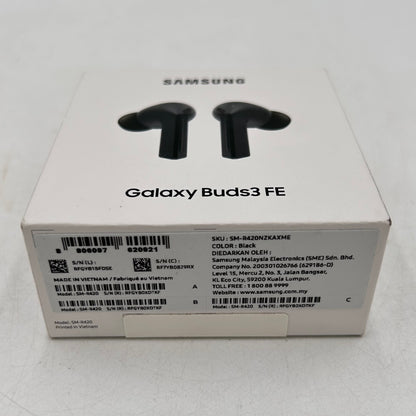 New Samsung Galaxy Buds3 FE SM-R420 Noise Cancelling Wireless Earbuds Black