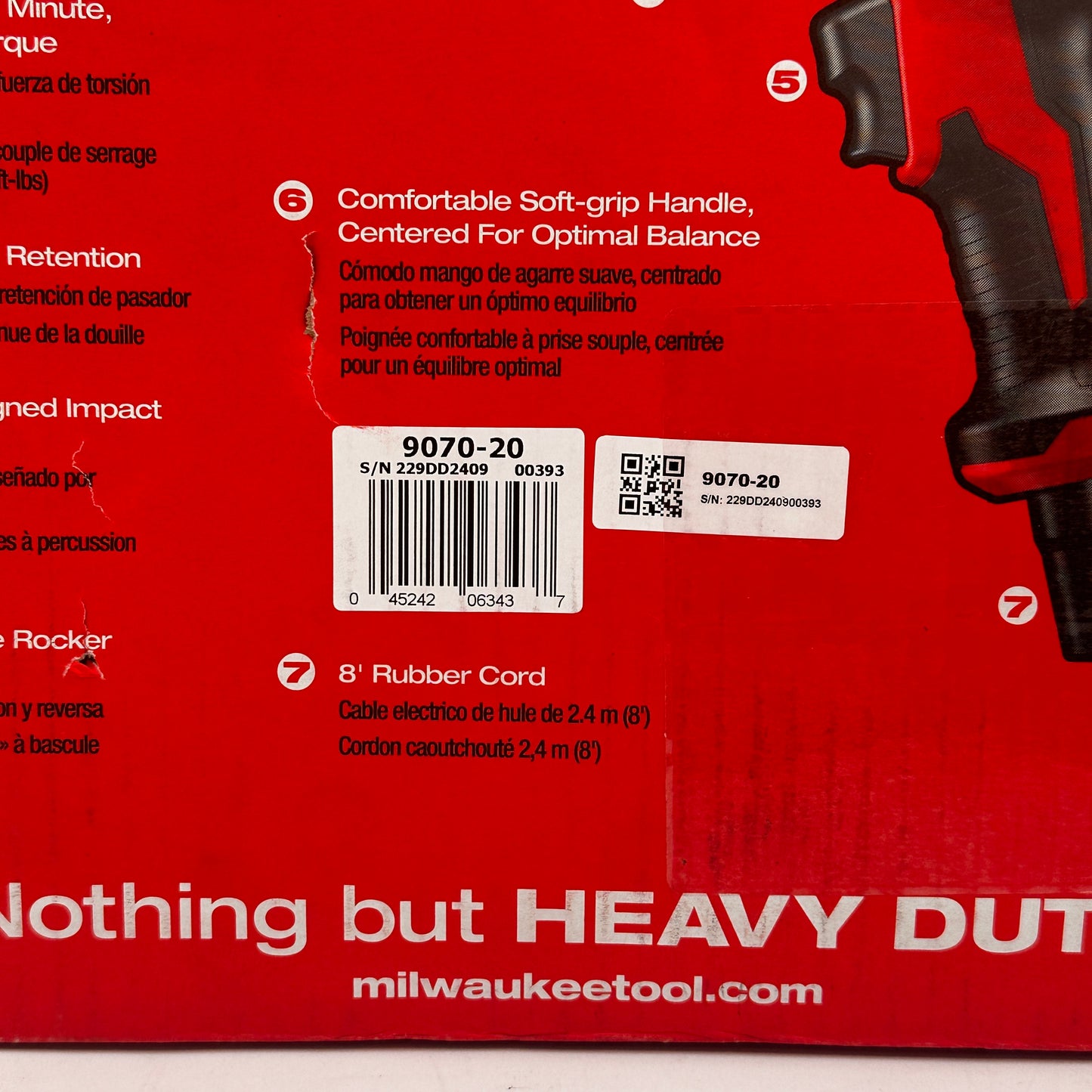 New Milwaukee 9070-20 1/2" Impact Wrench