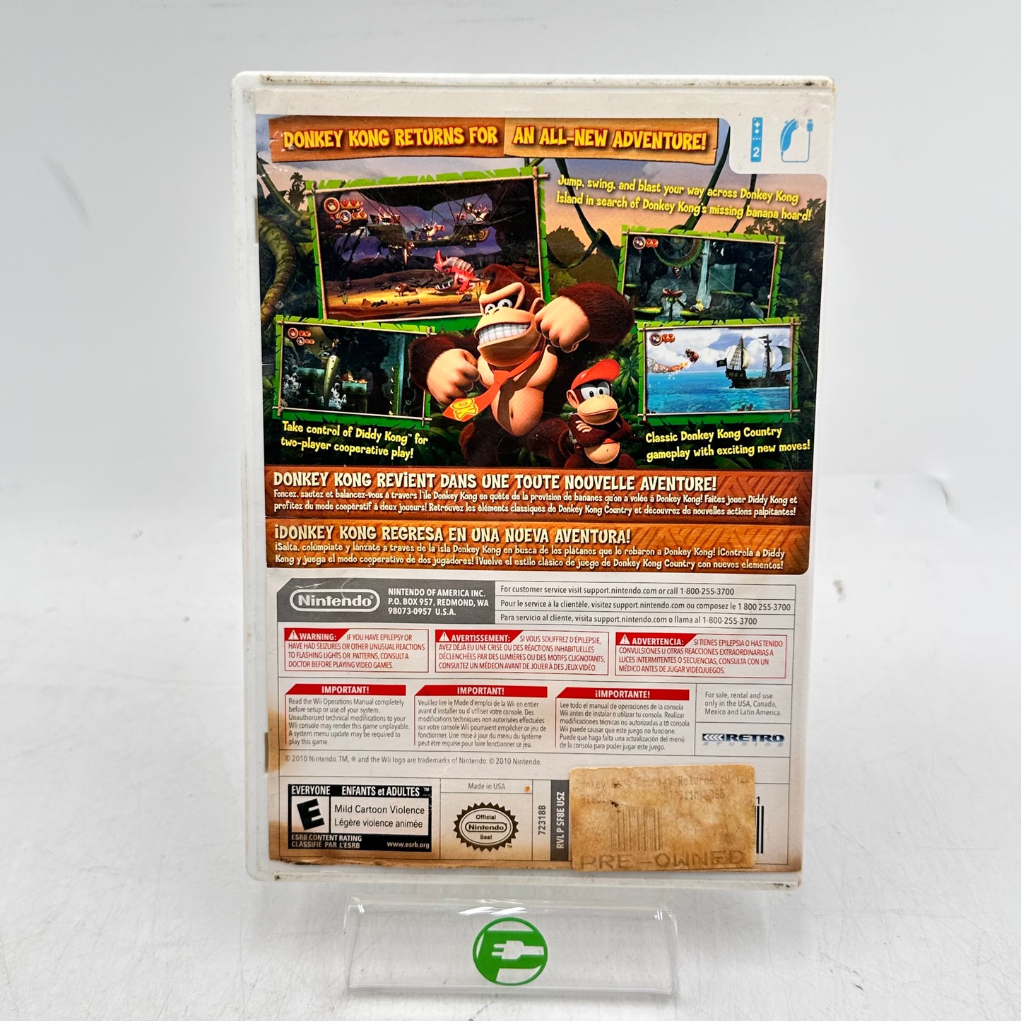 Donkey Kong Country Returns  (Nintendo Wii, 2010)