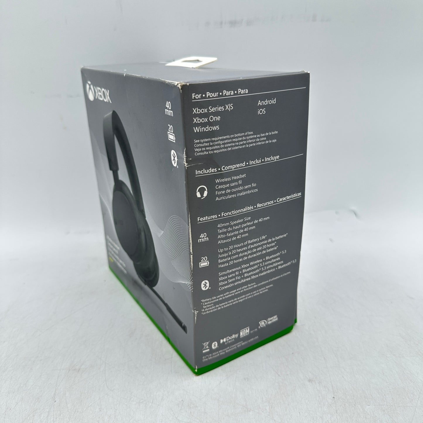 Microsoft XBox Wireless Bluetooth Headset Black 2065 For Xbox One & Xbox Series S|X