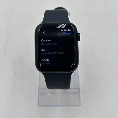 Unlocked Apple Watch SE 3 44MM Midnight Aluminum Black Sport Band MEPJ4LW/A