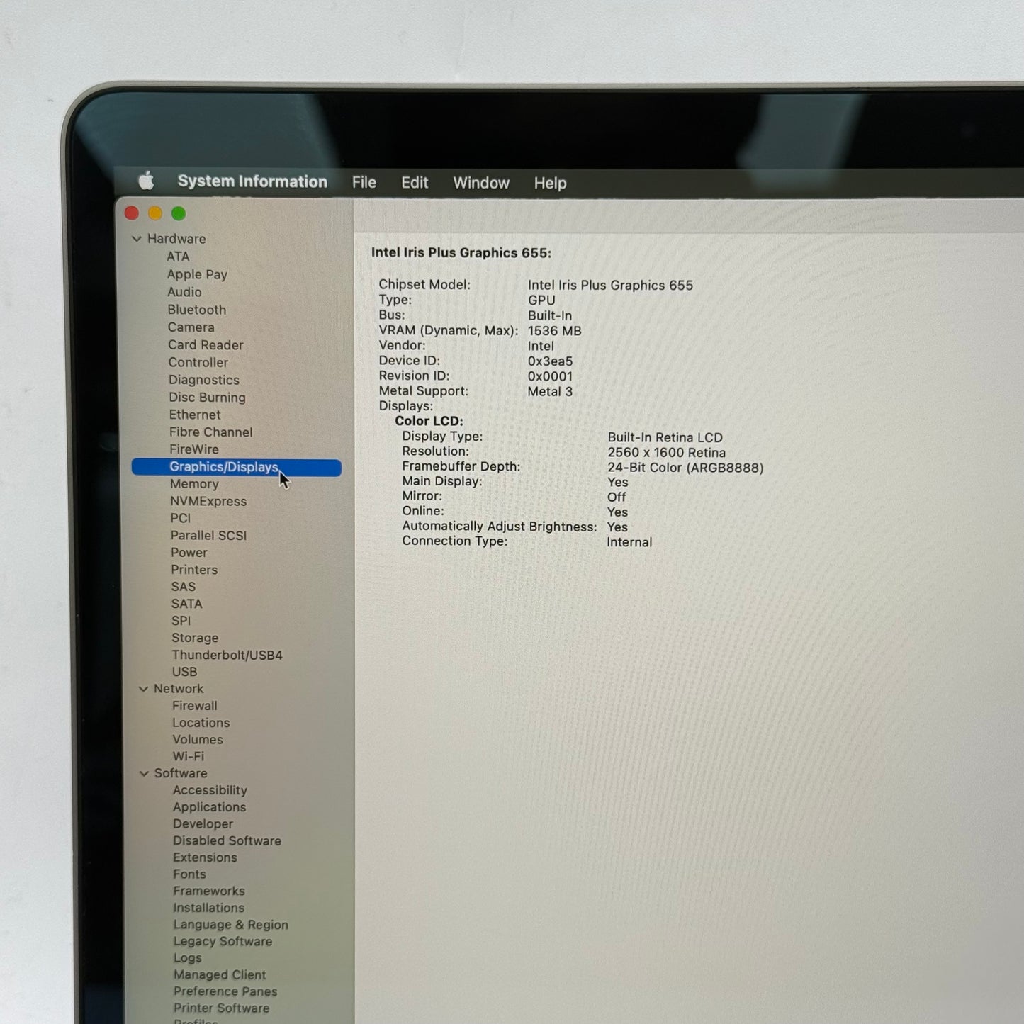 2019 Apple MacBook Pro 13.3" i7 2.8GHz 16GB RAM 512GB SSD Space Gray A1989