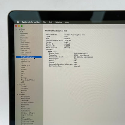 2019 Apple MacBook Pro 13.3" i7 2.8GHz 16GB RAM 512GB SSD Space Gray A1989