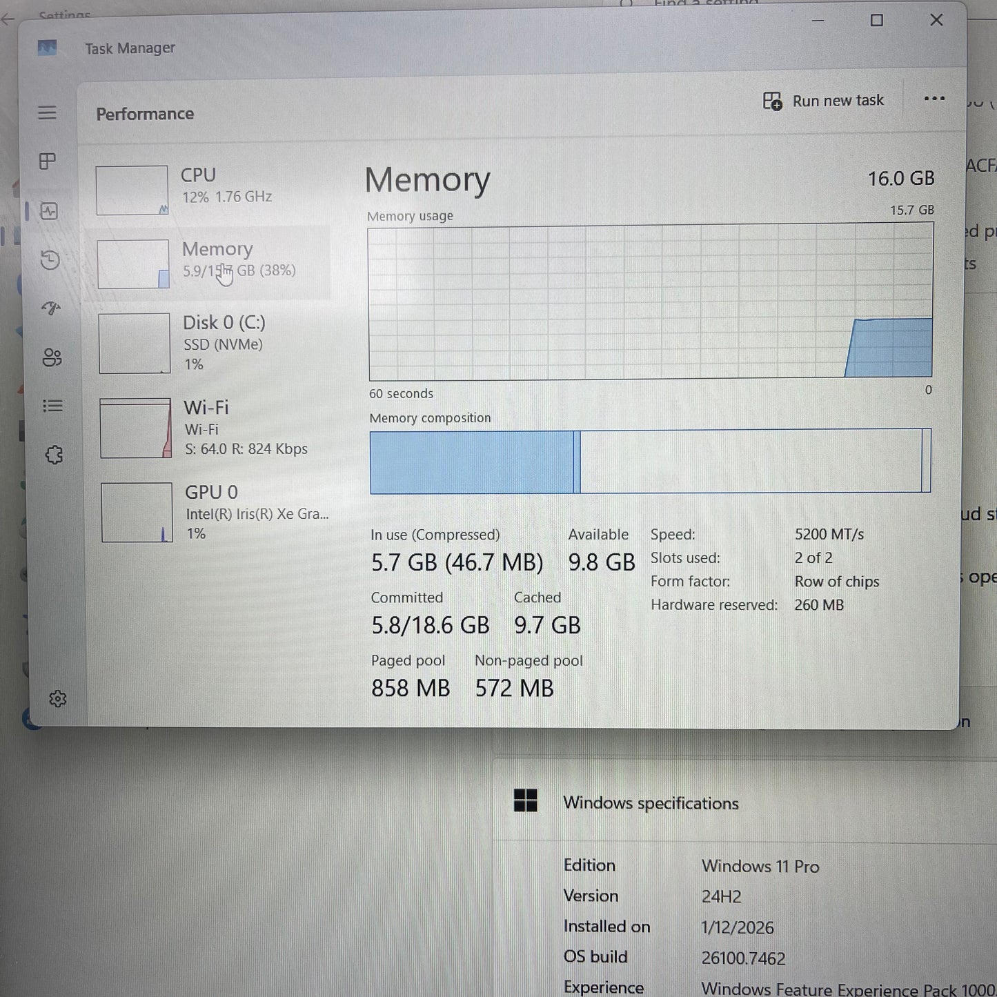 Lenovo IdeaPad Slim 5 Gen 8 16" i7-1355U 1.7GHz 16GB RAM 512GB SSD