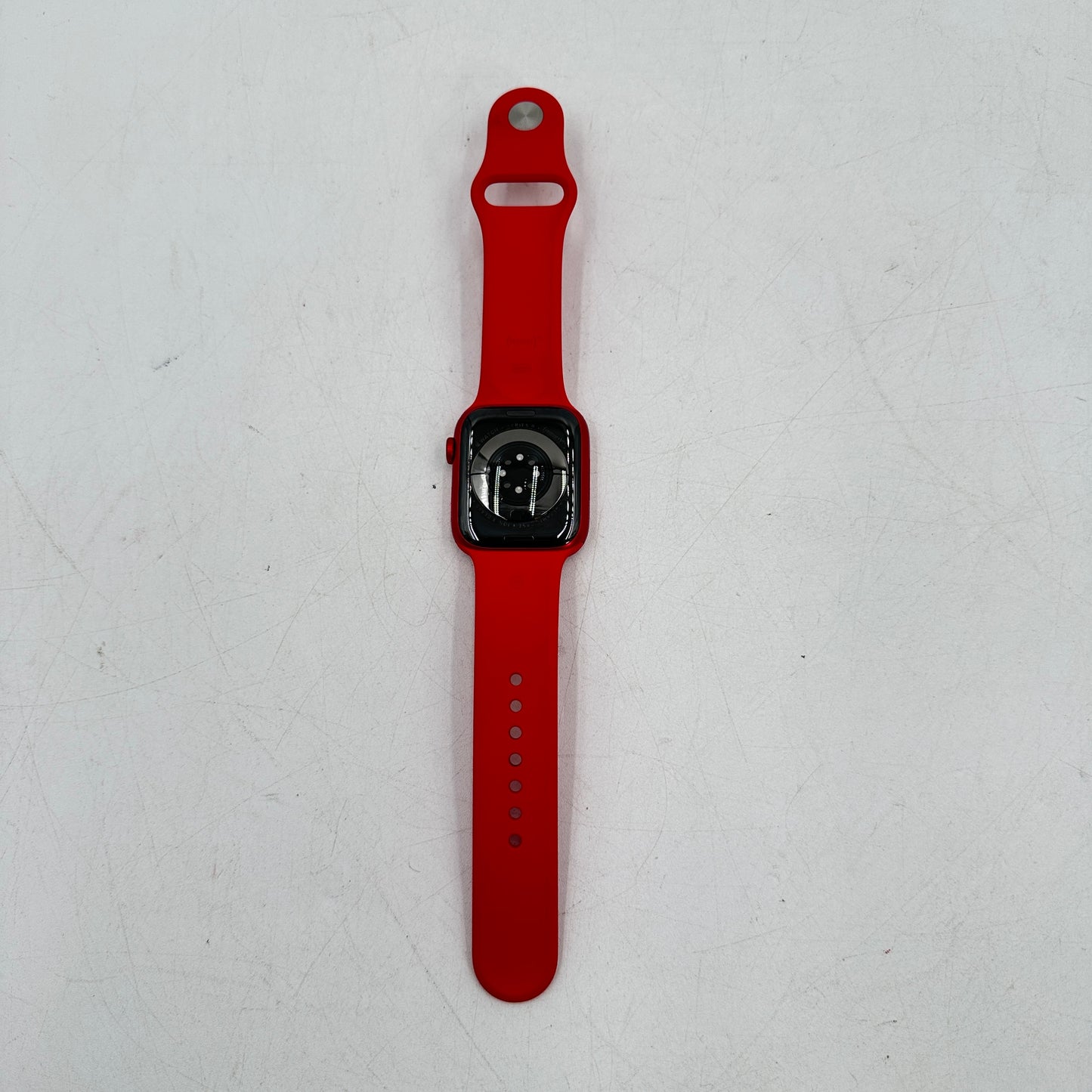GPS Only Apple Watch Series 9 45MM Red Aluminum A2980 & Sports Band