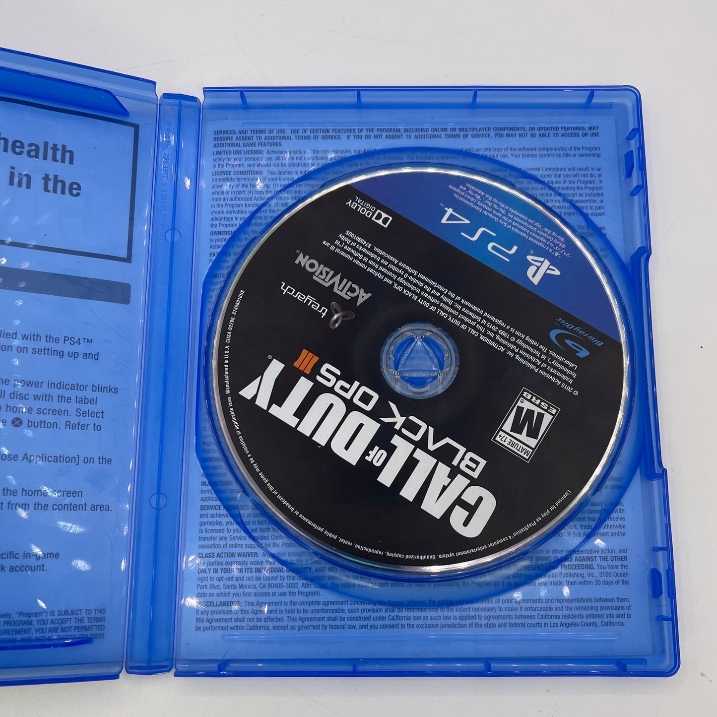 Call of Duty Black  III (Sony PlayStation 4 PS4, 2015)