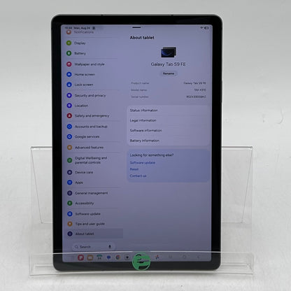 WiFi Only Samsung Galaxy Tab S9 FE 10.9" 128GB Graphite SM-X510