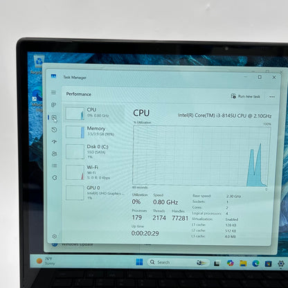 Onn Laptop 100002434 13.3" i3-8145U 2.1GHz 4GB RAM 128GB SSD