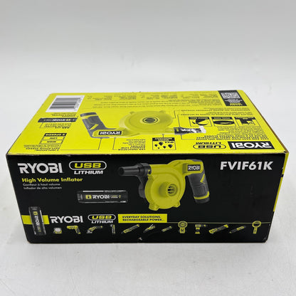 New Ryobi FVIF61K 4V High Volume Inflator