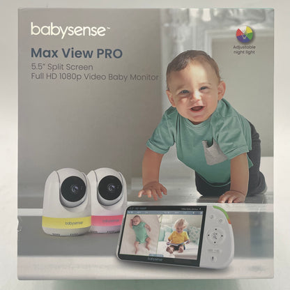 New Babysense Max View Pro Video Baby Monitor MVPRO-2CAM