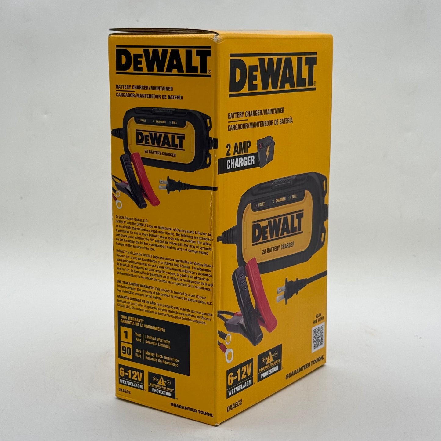 New DeWalt DXAEC2 12V Battery Charger & Maintainer
