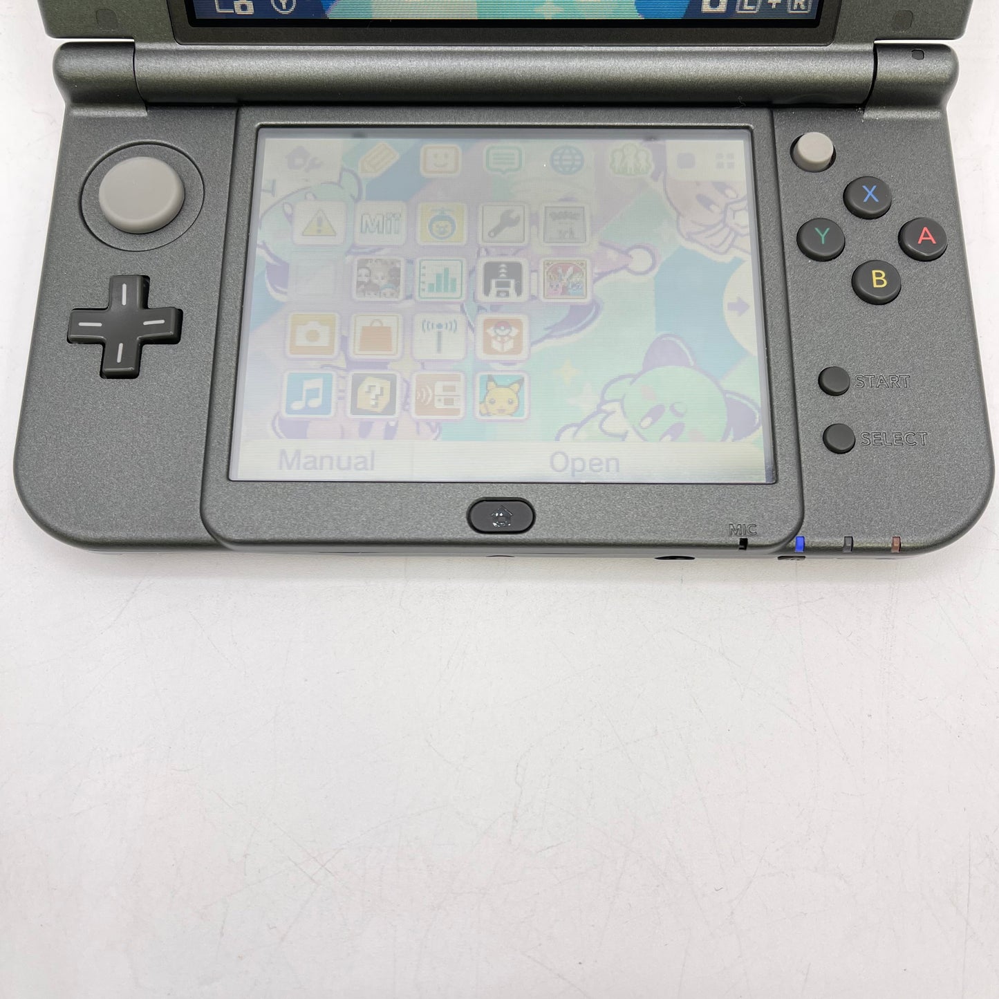 Nintendo 3DS XL Handheld Game Console RED-001 Metallic Gray