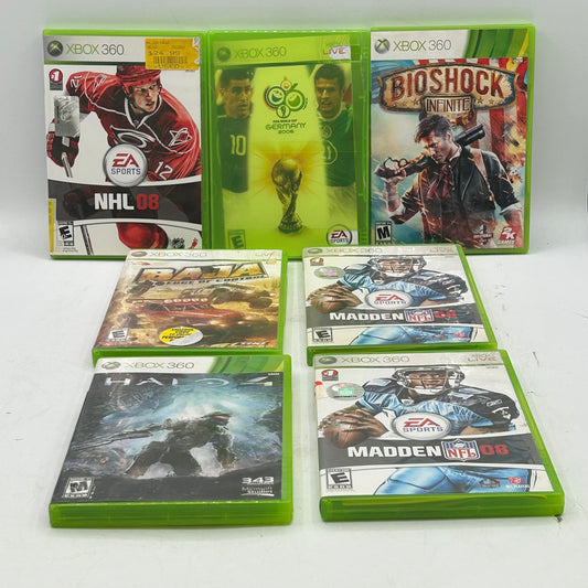 Lot of 7 Microsoft Xbox 360 Games