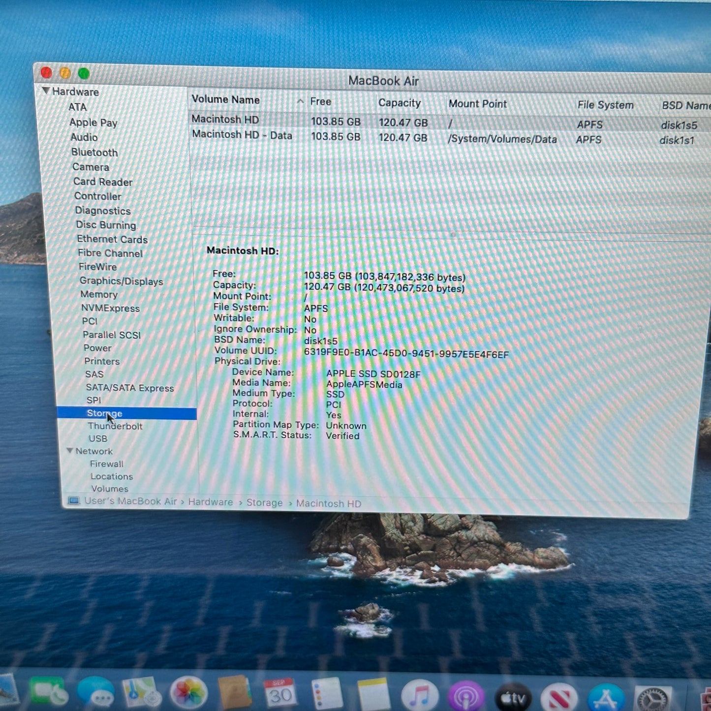 2014 Apple MacBook Air 13.3" i5-4260U 1.4GHz 4GB RAM 128GB SSD Silver A1466