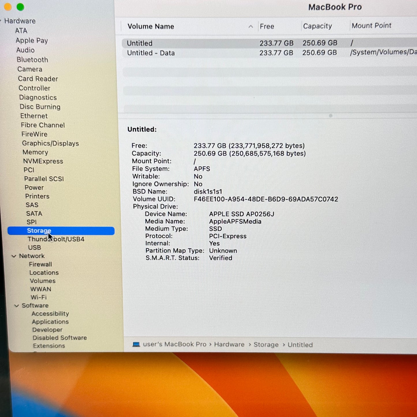 2017 Apple MacBook Pro 13.3" i5-7360U 2.3GHz 8GB RAM 256GB SSD  A1708 READ