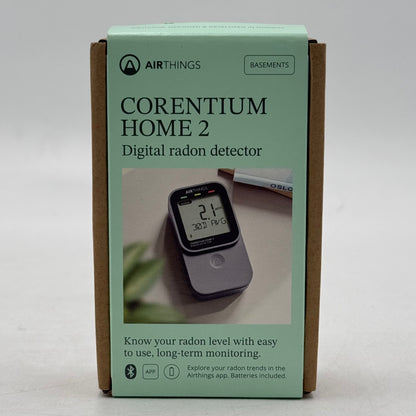 New Airthings Corentium Home 2 Digital Radon Detector 325