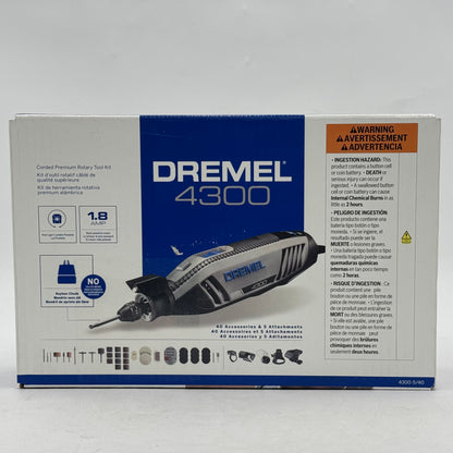 New Dremel 4300 Corded Premium Rotary Tool Kit