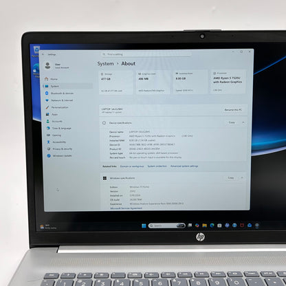 HP Laptop 17-CP2025DX 17" Ryzen 5 7520U 2.8GHz 8GB RAM 512GB SSD