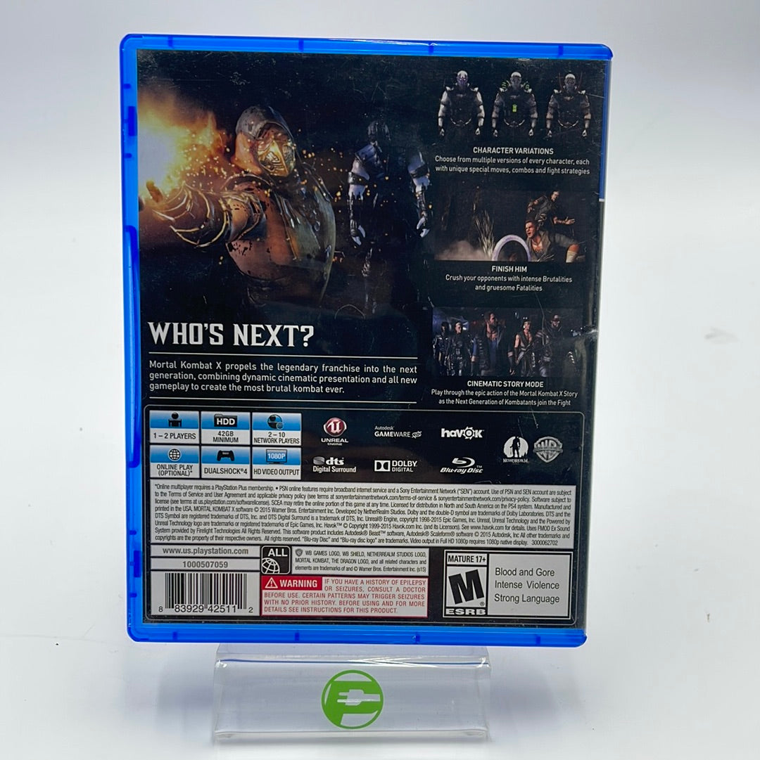 Mortal Kombat X  (Playstation 4,  2015)