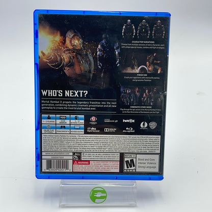 Mortal Kombat X  (Playstation 4,  2015)