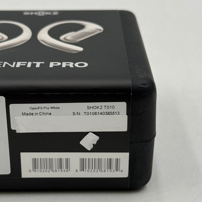 New Shokz OpenFit Pro Open Ear True Wireless Earbuds White T010