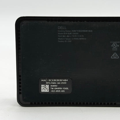Dell Universal Laptop Docking Station D6000