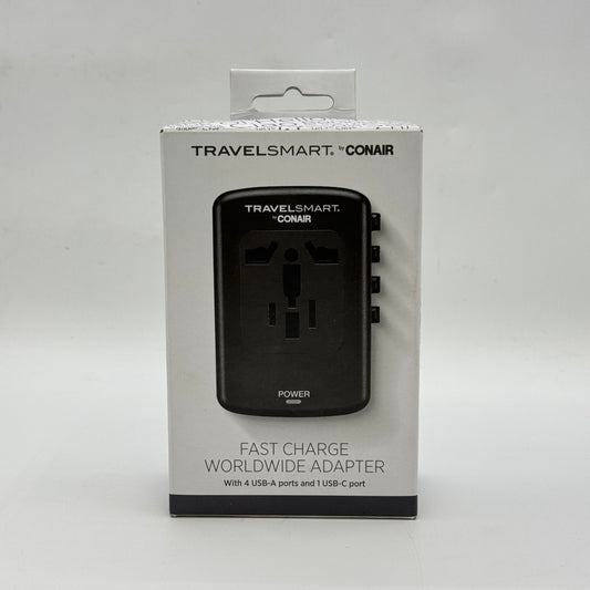 New TravelSmart By Conair Fast Charge Worldwide Adapter TS450T