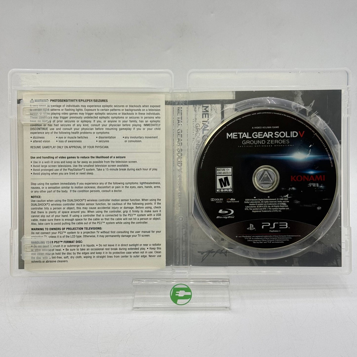 Metal Gear Solid V: Ground Zeroes (Sony PlayStation 3 PS3, 2014)