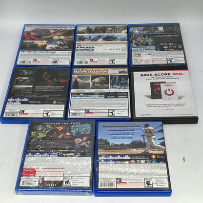 Lot of 8 Sony PS4 Games