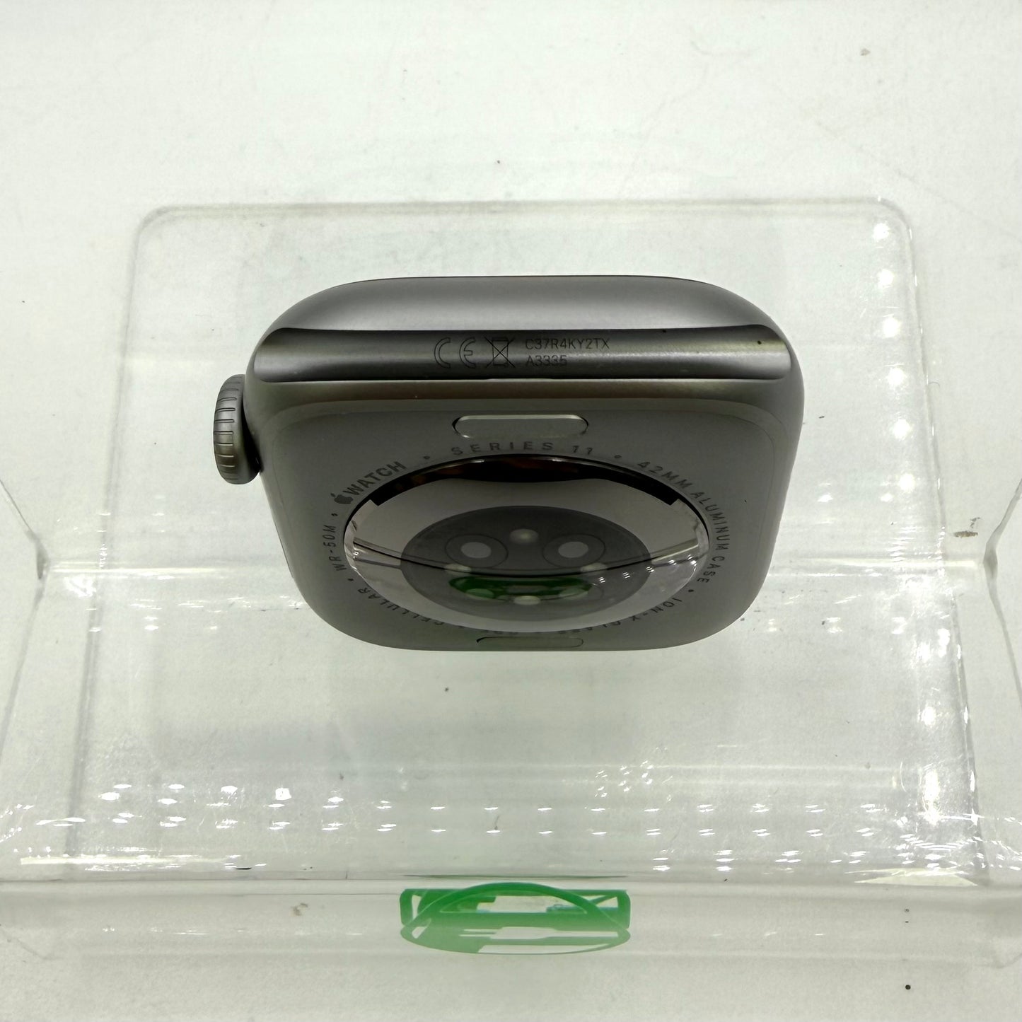 Unlocked Apple Watch Series 11 42MM Space Gray Aluminum Black Sport Band