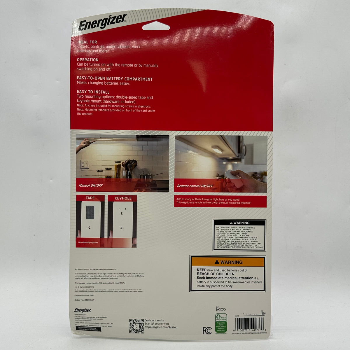 New Energizer Remote Control 10in. Light Bars 44576