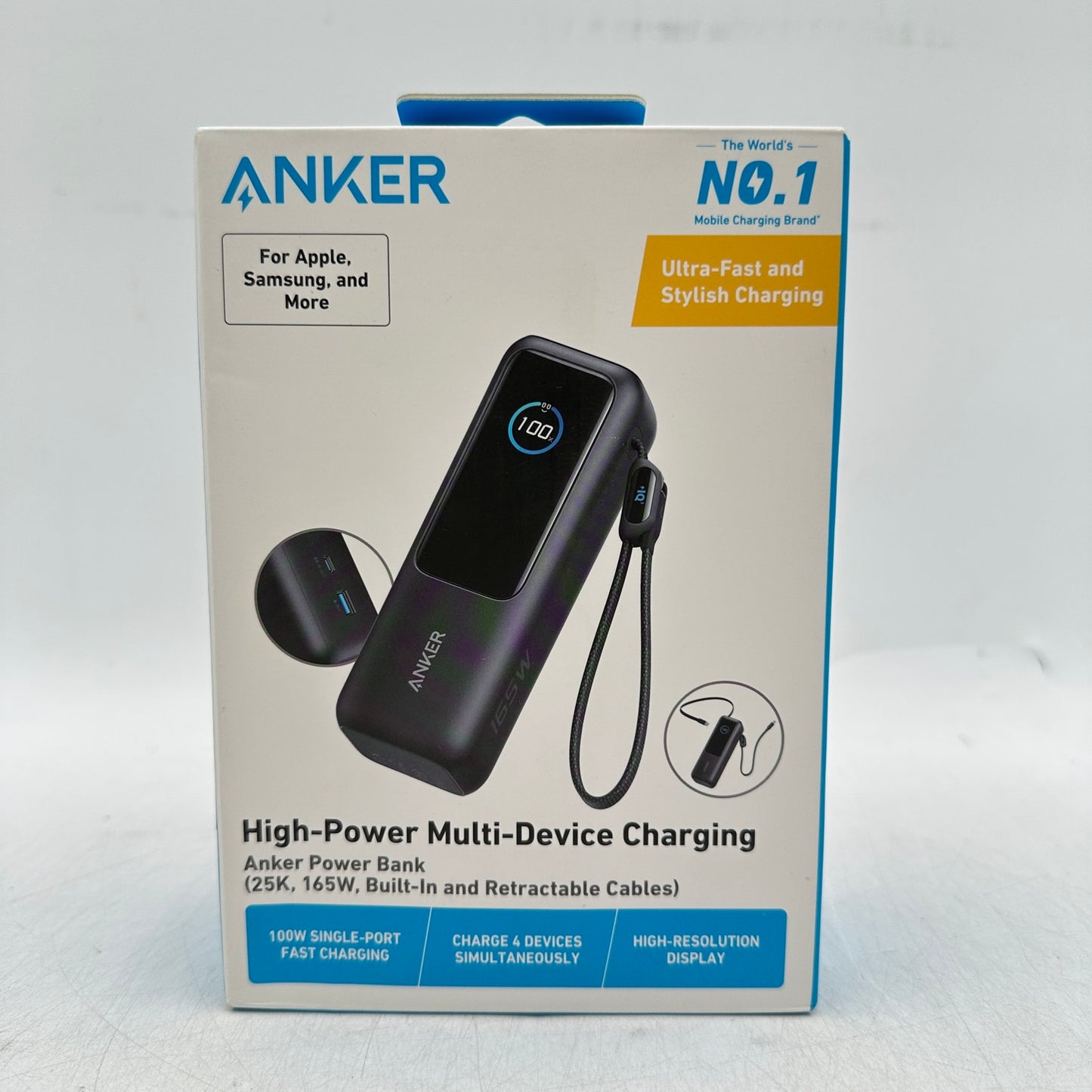 New Anker Power Bank (25K, 165W) High Power Multi-Device Charging X004E2AKDN