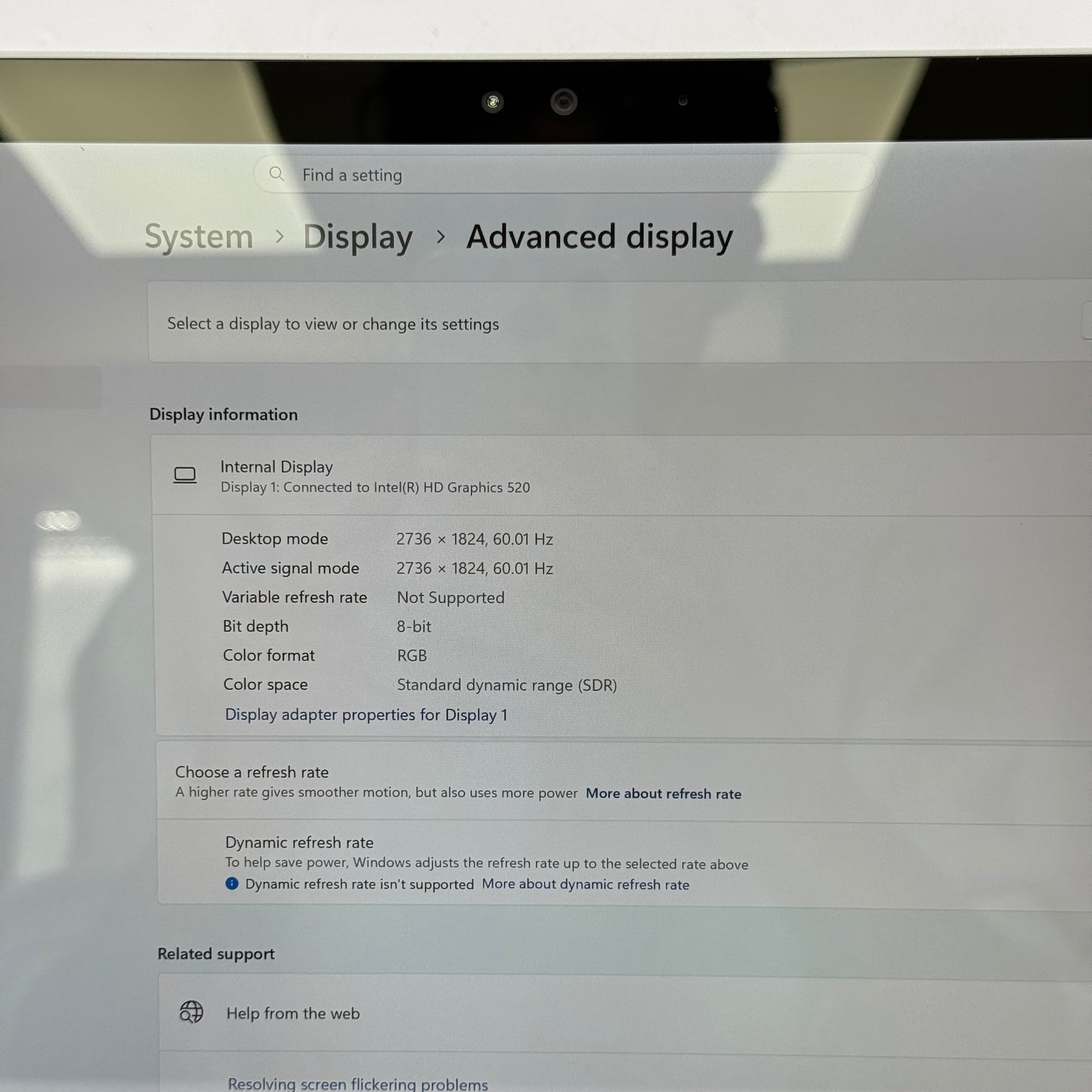 Microsoft Surface Pro 4 1724 12.3" i5 2.5GHz 8GB RAM 256GB SSD