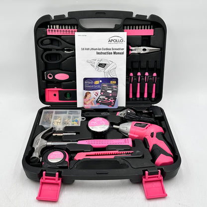 New Apollo 135 Piece Household Tool Kit 3.6V Tool Kit